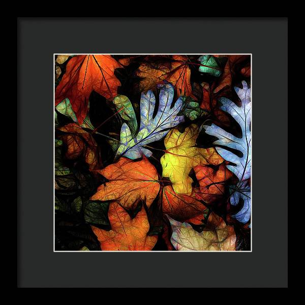 Mid October Leaves 2 - Framed Print