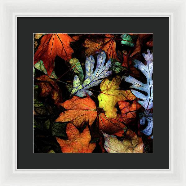 Mid October Leaves 2 - Framed Print