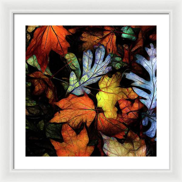 Mid October Leaves 2 - Framed Print