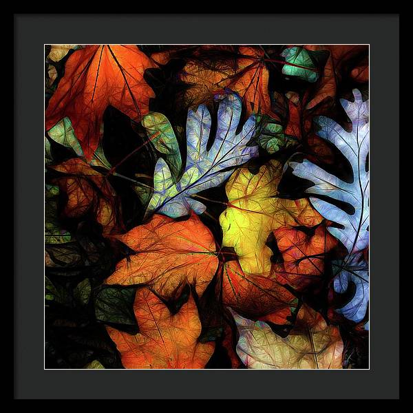 Mid October Leaves 2 - Framed Print