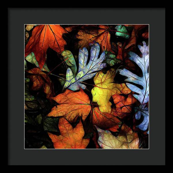 Mid October Leaves 2 - Framed Print