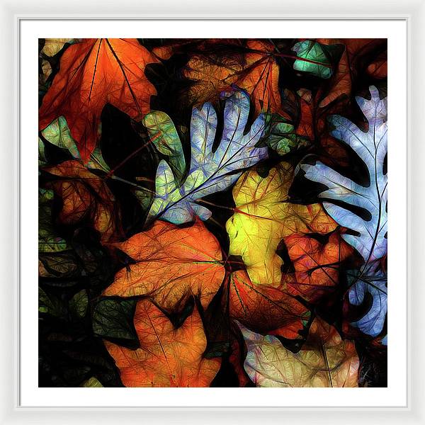 Mid October Leaves 2 - Framed Print