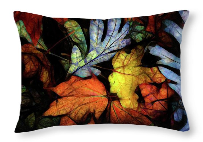 Mid October Leaves 2 - Throw Pillow