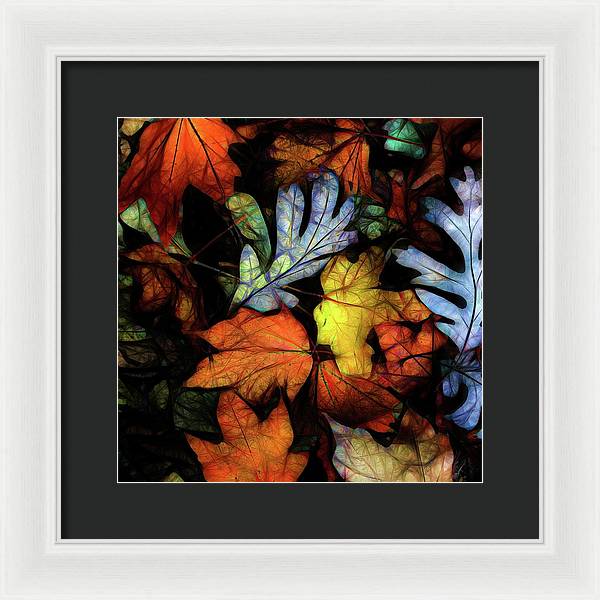 Mid October Leaves 2 - Framed Print