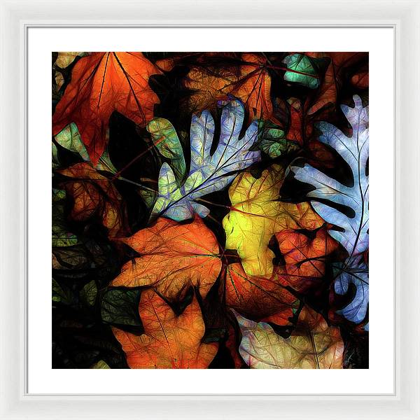 Mid October Leaves 2 - Framed Print