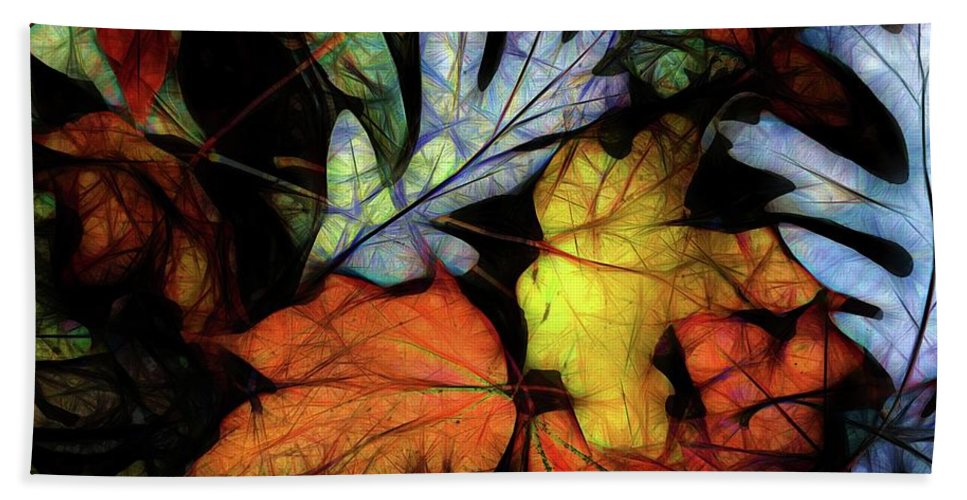 Mid October Leaves 2 - Bath Towel