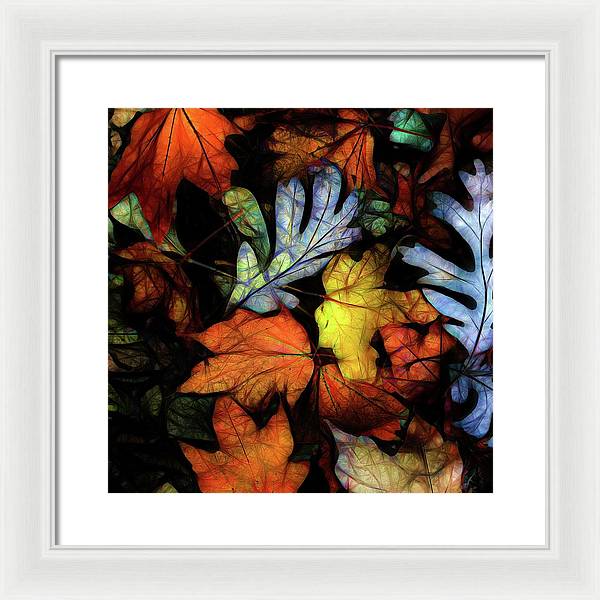 Mid October Leaves 2 - Framed Print