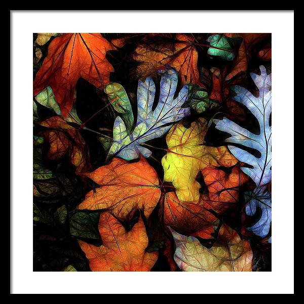 Mid October Leaves 2 - Framed Print