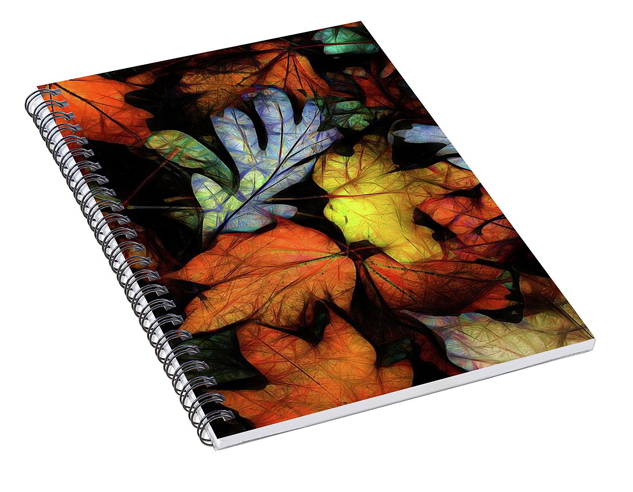 Mid October Leaves 2 - Spiral Notebook