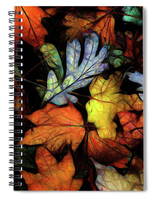 Mid October Leaves 2 - Spiral Notebook