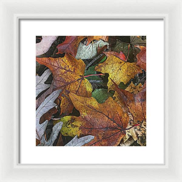 Mid October Leaves 3 - Framed Print