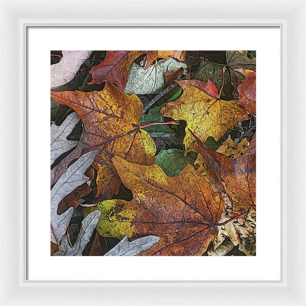 Mid October Leaves 3 - Framed Print