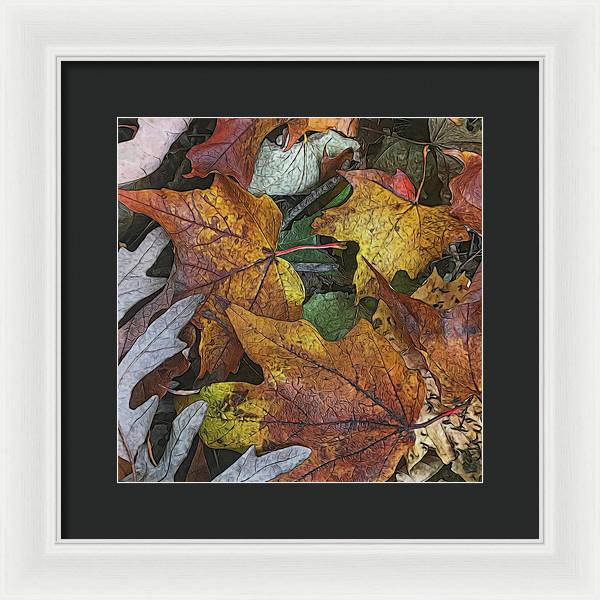 Mid October Leaves 3 - Framed Print