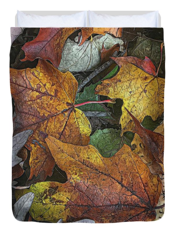 Mid October Leaves 3 - Duvet Cover