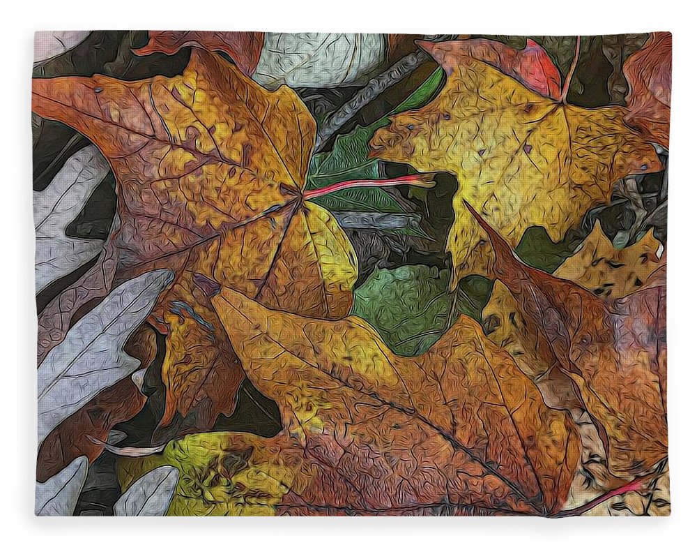 Mid October Leaves 3 - Blanket