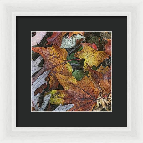 Mid October Leaves 3 - Framed Print