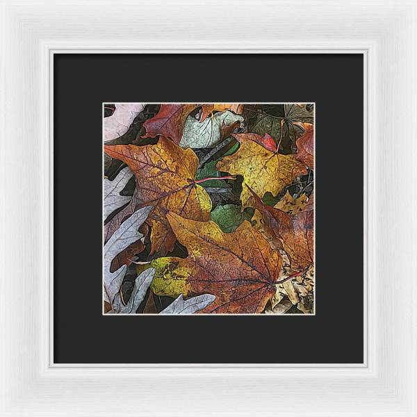 Mid October Leaves 3 - Framed Print