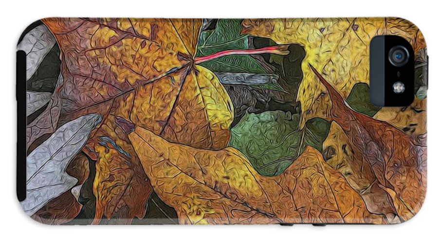 Mid October Leaves 3 - Phone Case