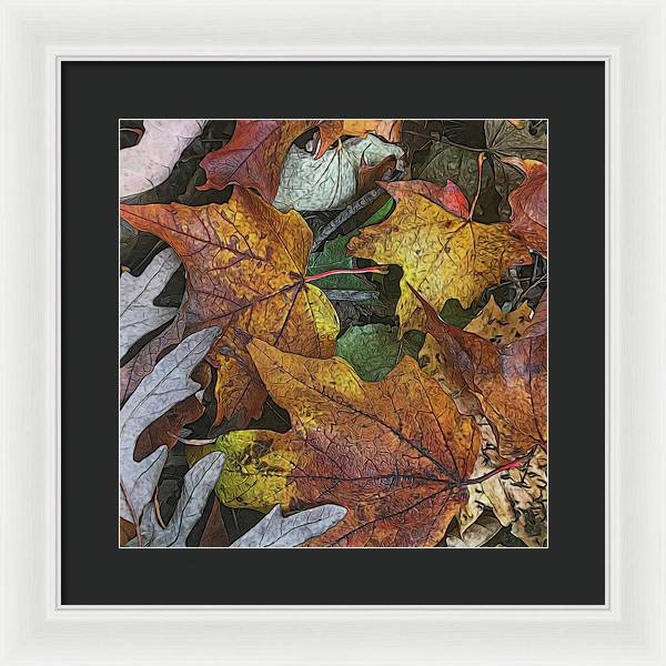 Mid October Leaves 3 - Framed Print