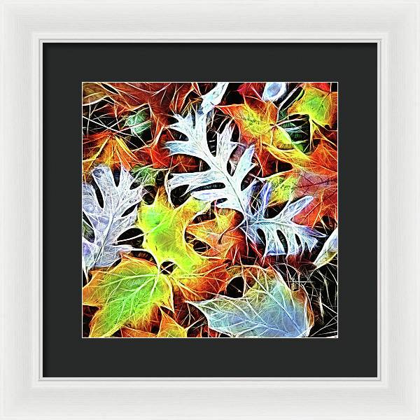 Mid October Leaves 4 - Framed Print