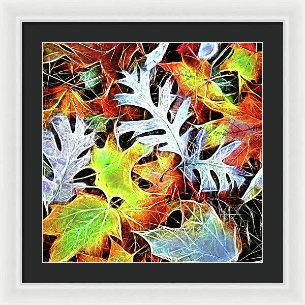 Mid October Leaves 4 - Framed Print