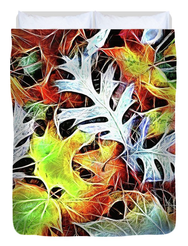 Mid October Leaves 4 - Duvet Cover