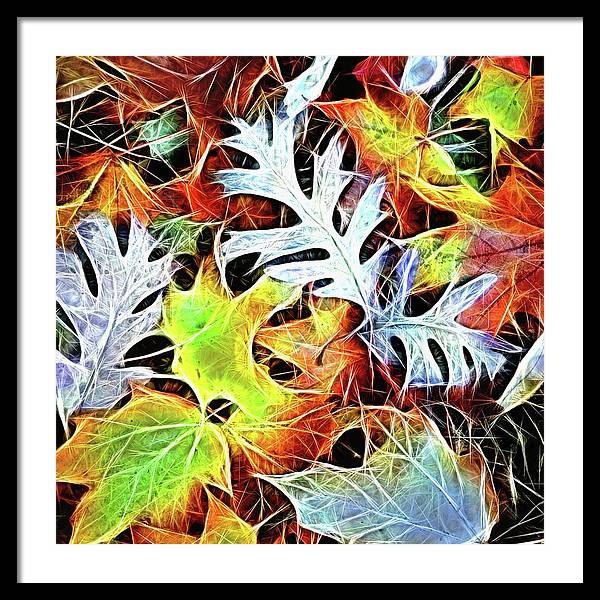 Mid October Leaves 4 - Framed Print