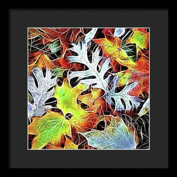 Mid October Leaves 4 - Framed Print