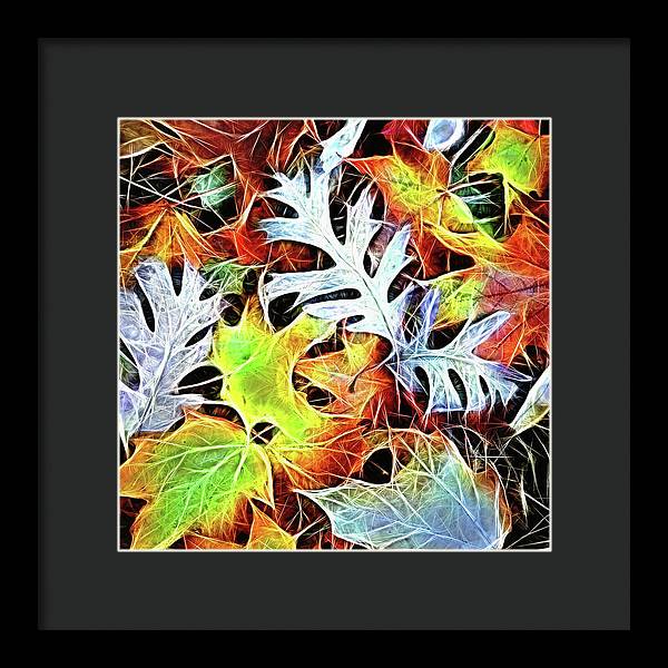 Mid October Leaves 4 - Framed Print