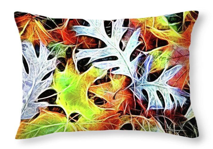 Mid October Leaves 4 - Throw Pillow