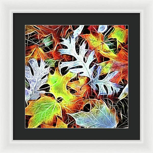 Mid October Leaves 4 - Framed Print