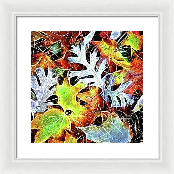 Mid October Leaves 4 - Framed Print