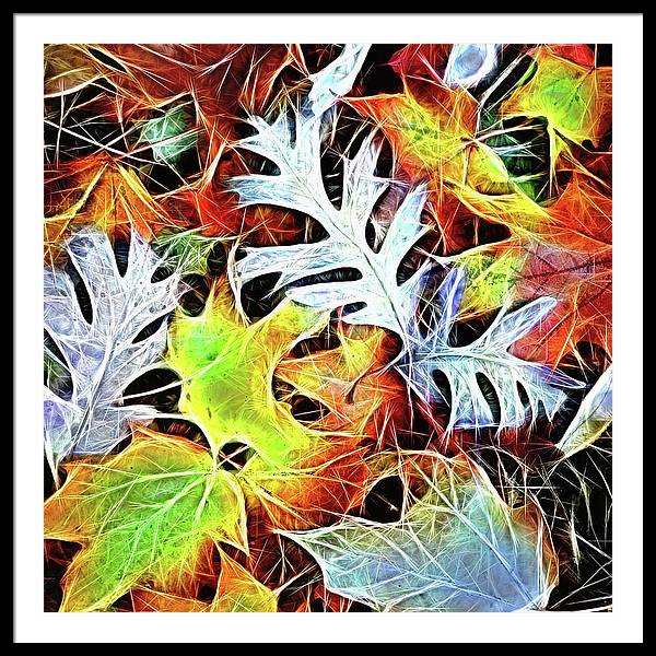 Mid October Leaves 4 - Framed Print