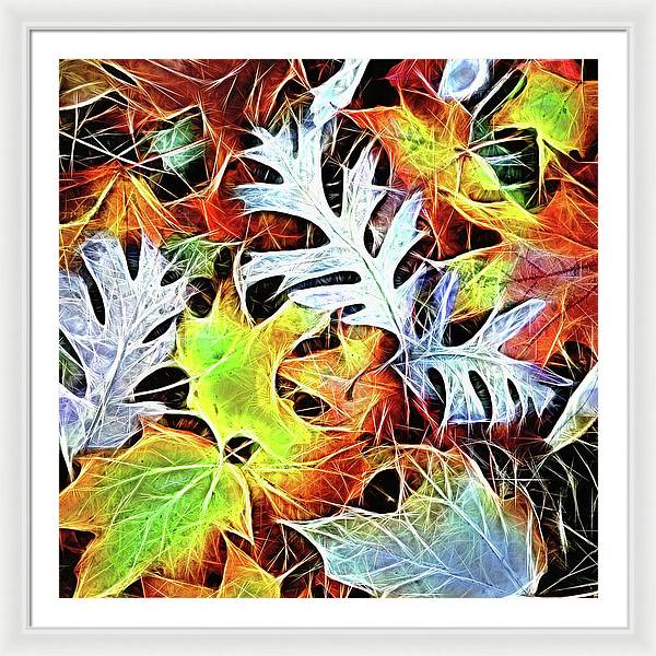 Mid October Leaves 4 - Framed Print