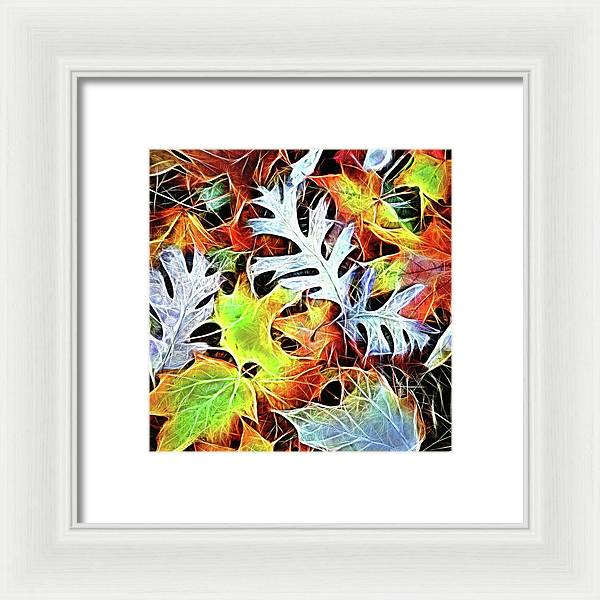 Mid October Leaves 4 - Framed Print