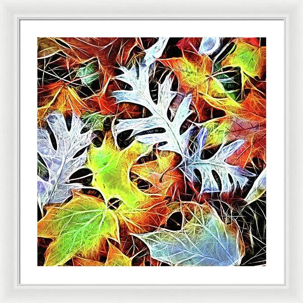 Mid October Leaves 4 - Framed Print