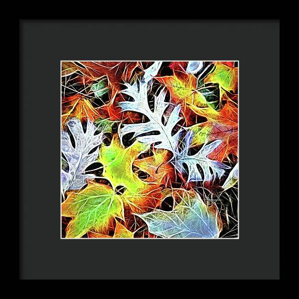 Mid October Leaves 4 - Framed Print