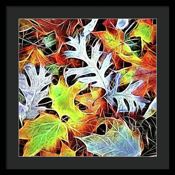 Mid October Leaves 4 - Framed Print