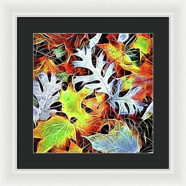 Mid October Leaves 4 - Framed Print