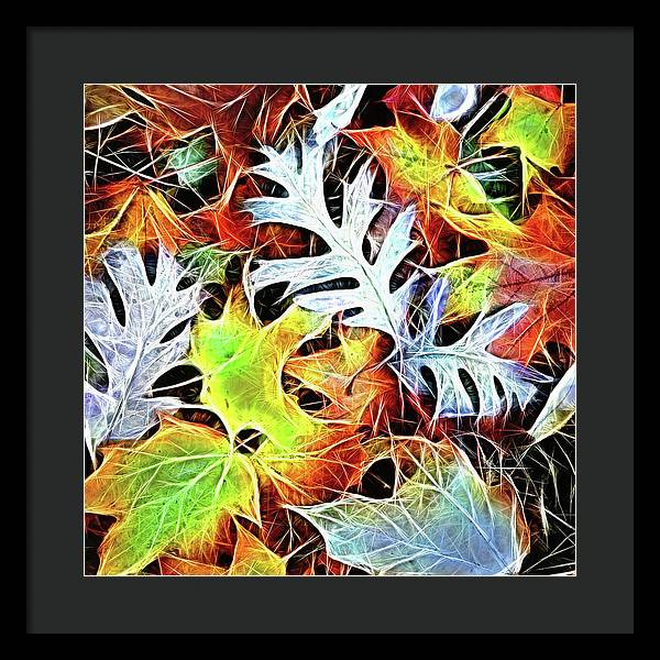 Mid October Leaves 4 - Framed Print