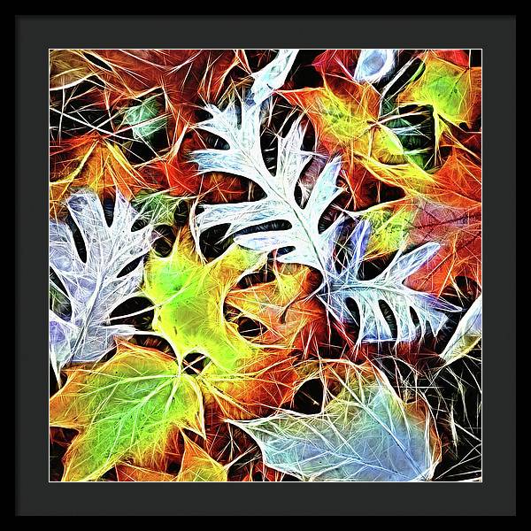 Mid October Leaves 4 - Framed Print