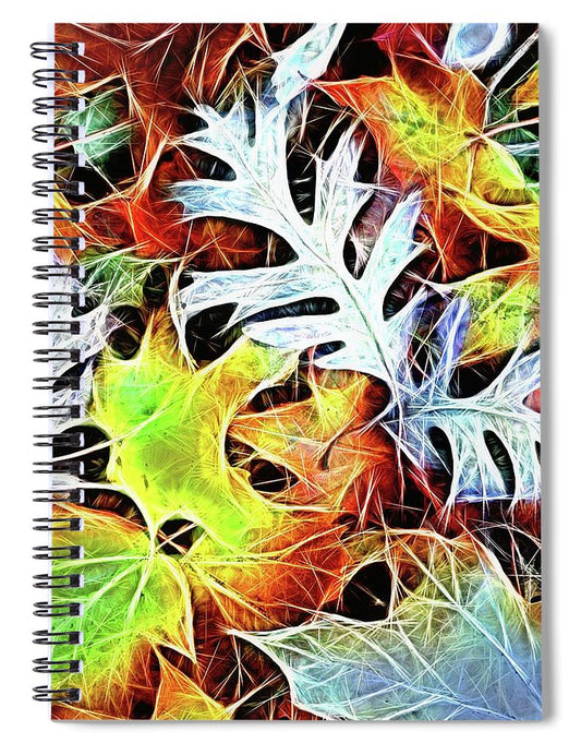 Mid October Leaves 4 - Spiral Notebook