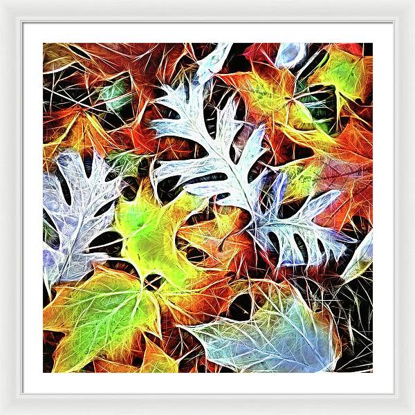 Mid October Leaves 4 - Framed Print