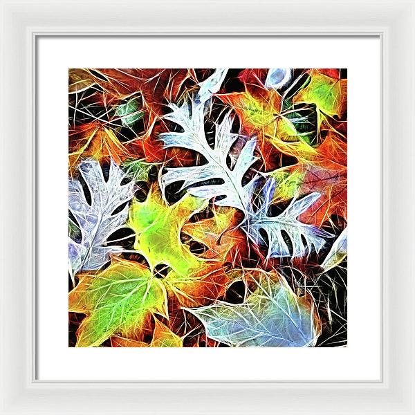 Mid October Leaves 4 - Framed Print