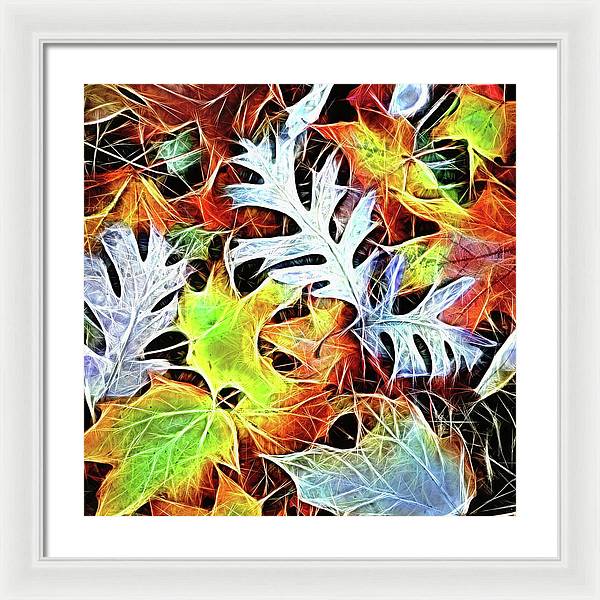 Mid October Leaves 4 - Framed Print