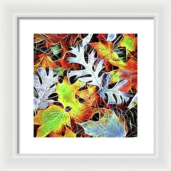 Mid October Leaves 4 - Framed Print