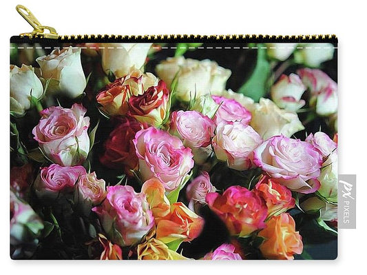 Mini Tea Roses - Carry-All Pouch