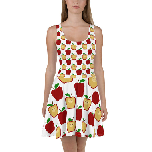 Apple Polkadots Skater Dress