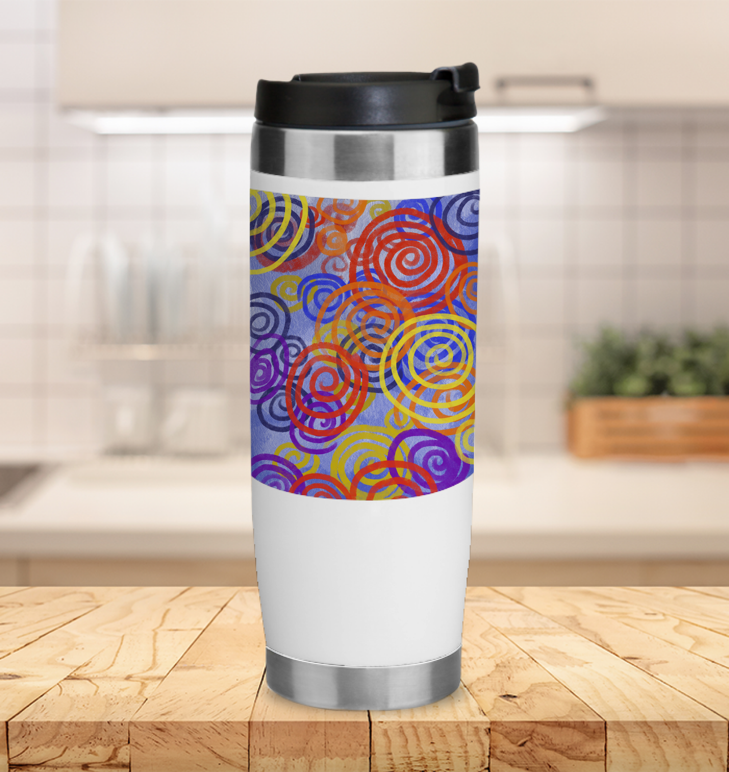 Colorful Spirals Insulated Tumbler