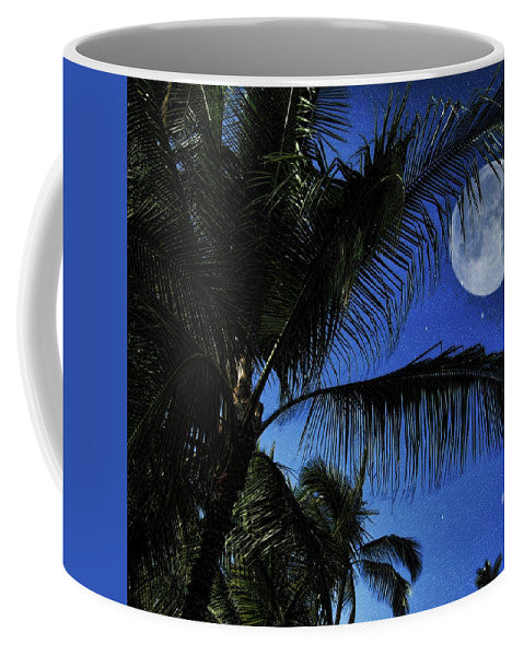 Moon Over Palm Trees - Mug